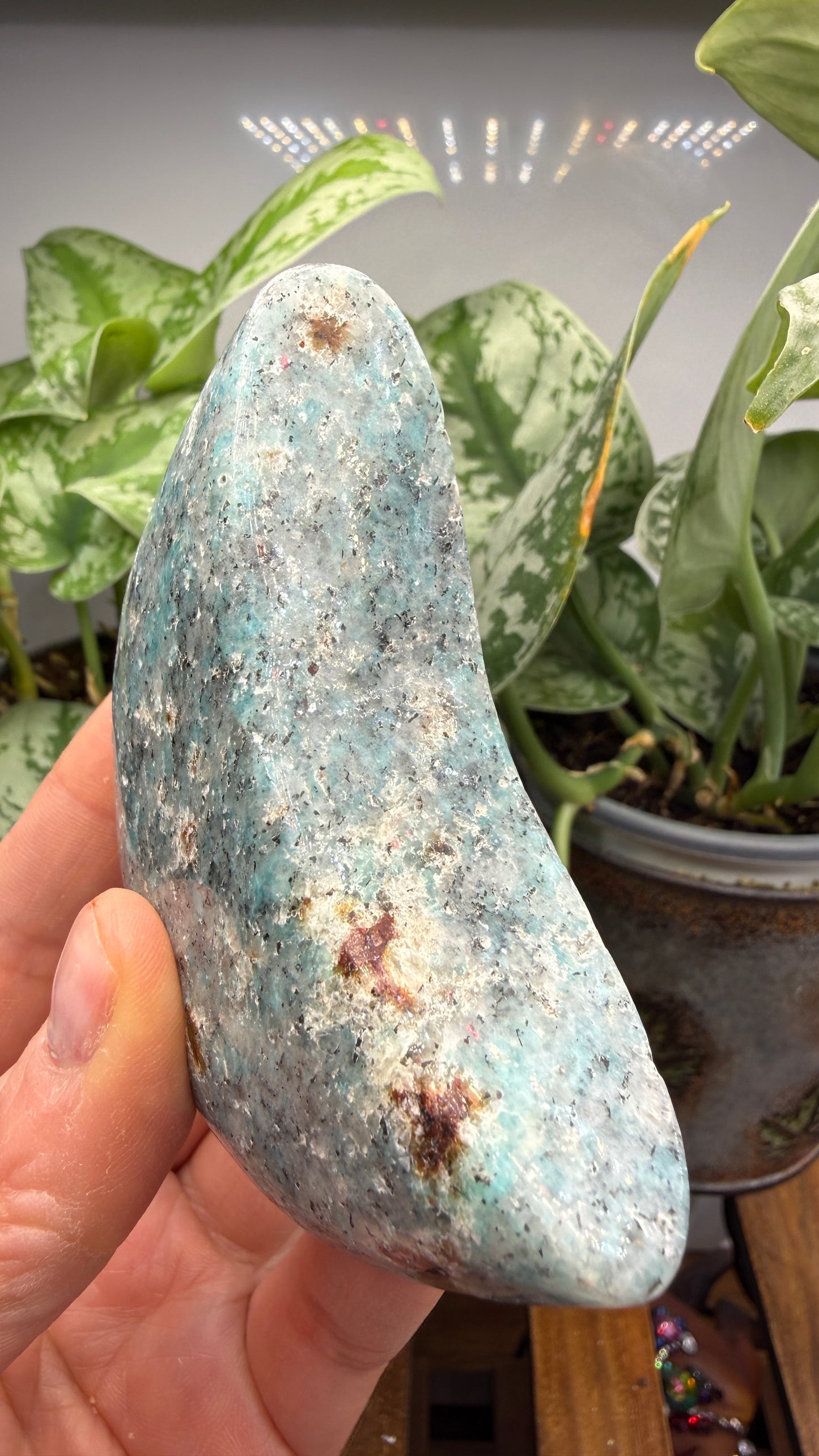 Amazonite Moon- 2.25" inches
