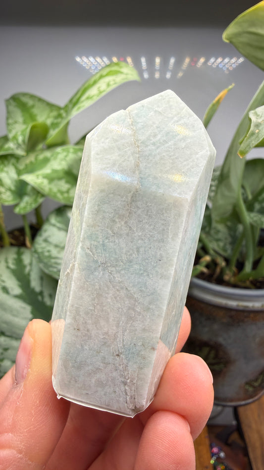 Amazonite Tower/Point (Isis Cut)- 2.5" inch tall