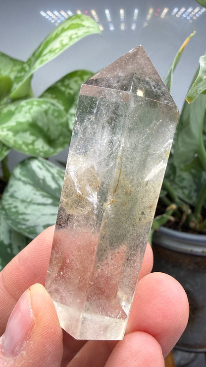 Garden Quartz/Lodolite Point- 2.375" inches tall