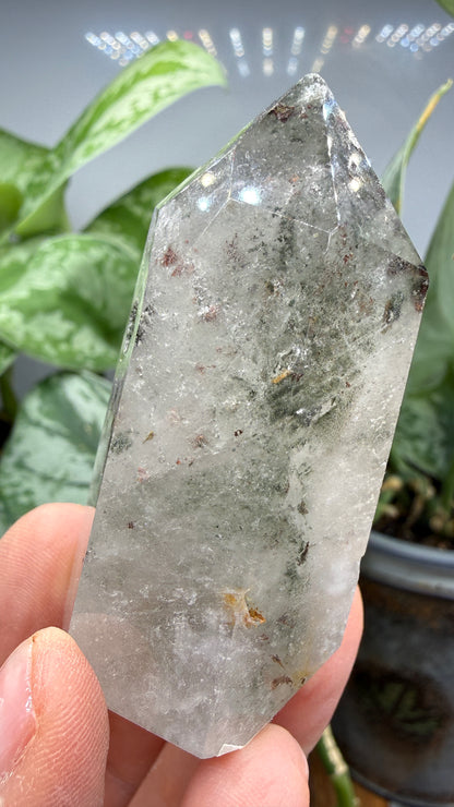 Garden Quartz/Lodolite Point- 2.25" inches tall