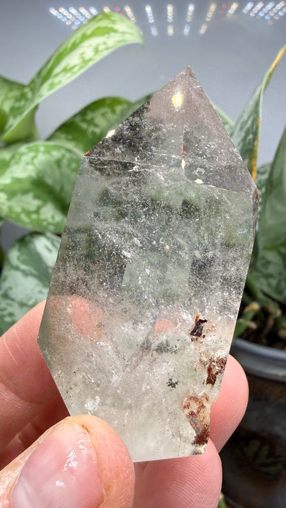 Garden Quartz/Lodolite Point- 2" inches tall