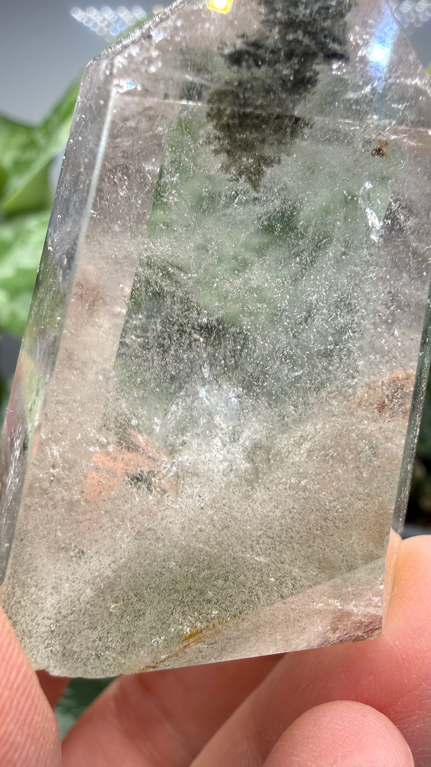 Garden Quartz/Lodolite Point- 2" inches tall