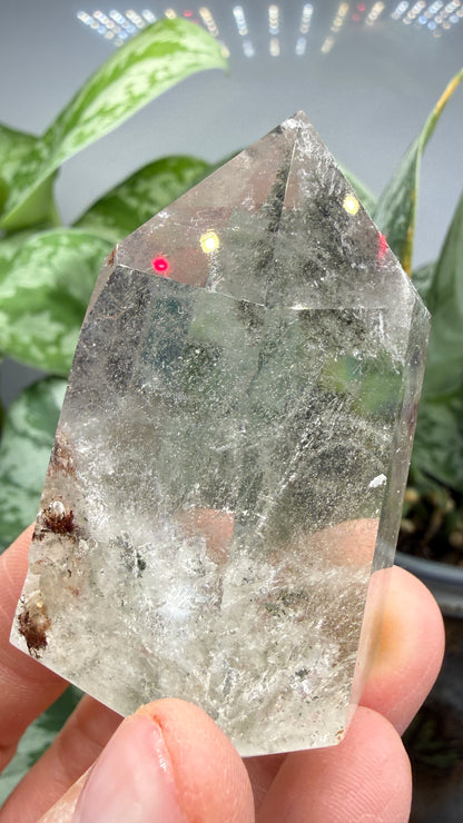Garden Quartz/Lodolite Point- 2" inches tall