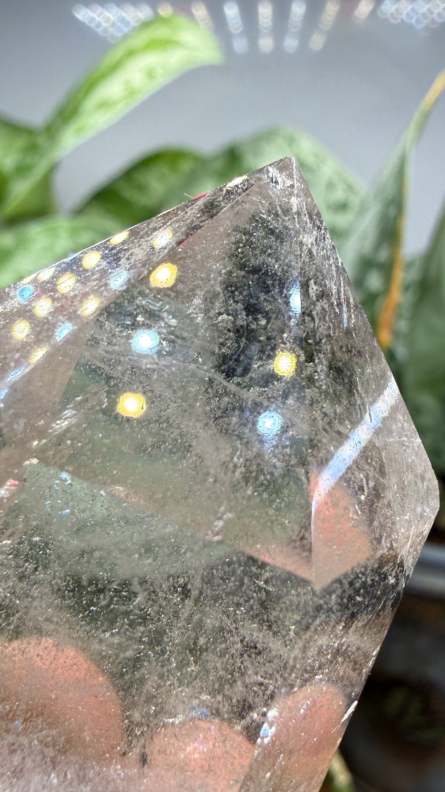 Garden Quartz/Lodolite Point- 2" inches tall