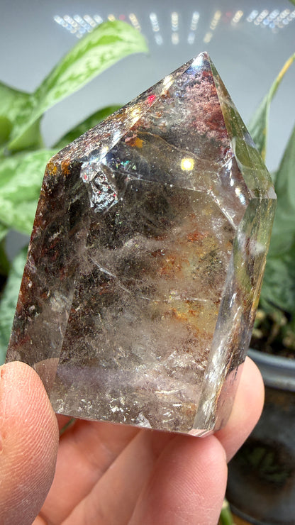 Garden Quartz/Lodolite Point- 2" inches tall