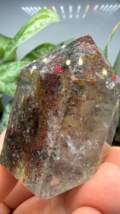 Garden Quartz/Lodolite Point- 2" inches tall