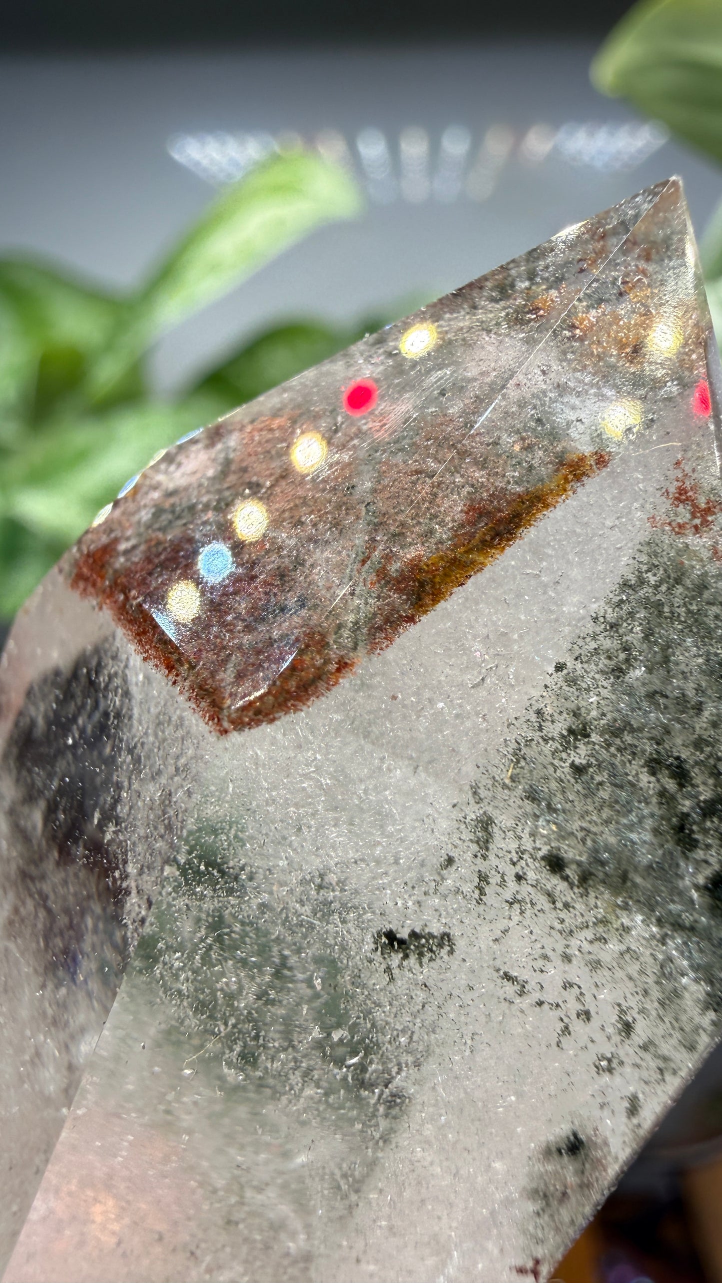 Garden Quartz/Lodolite Point- 2.5" inches tall