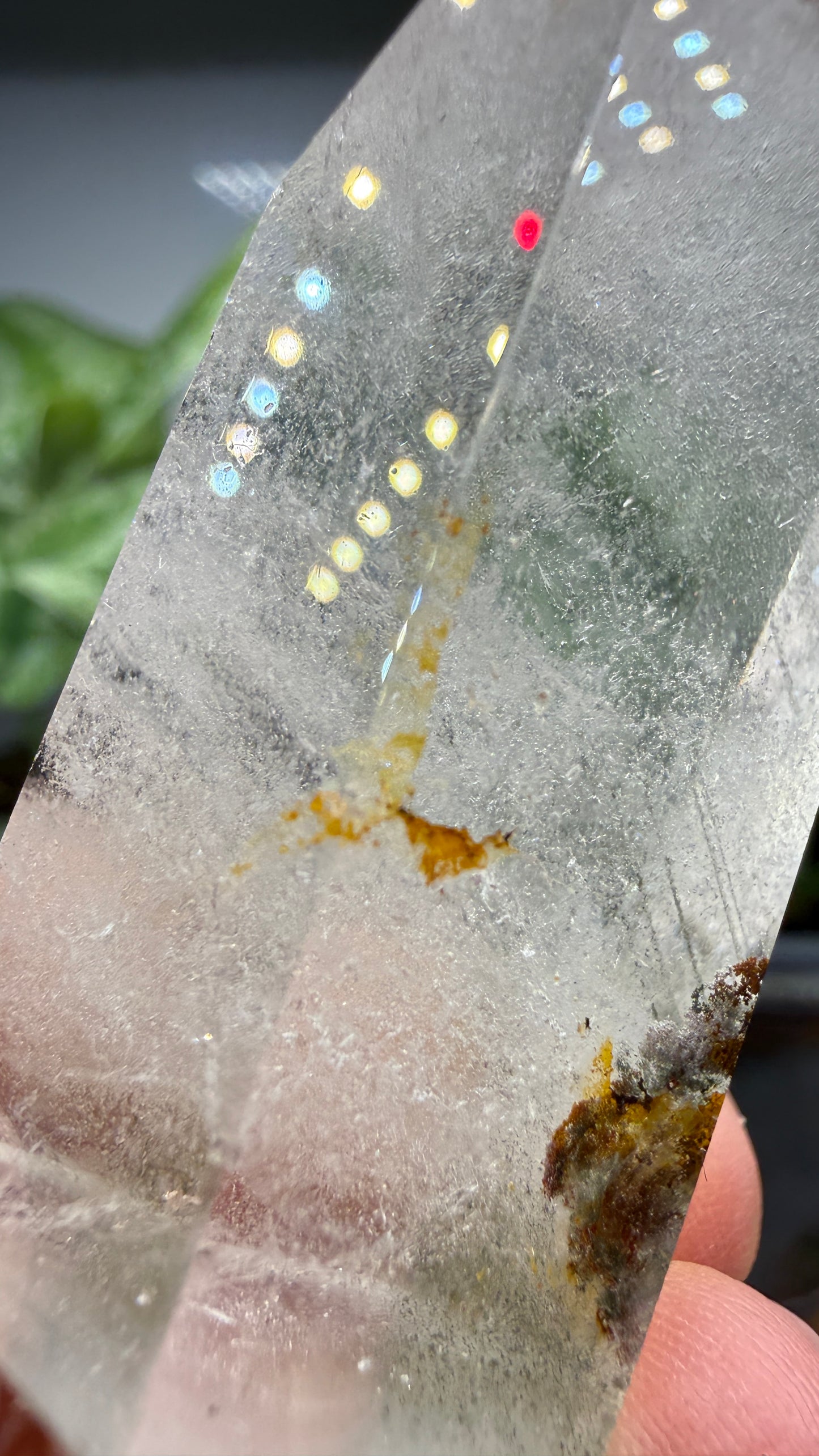 Garden Quartz/Lodolite Point- 2.5" inches tall