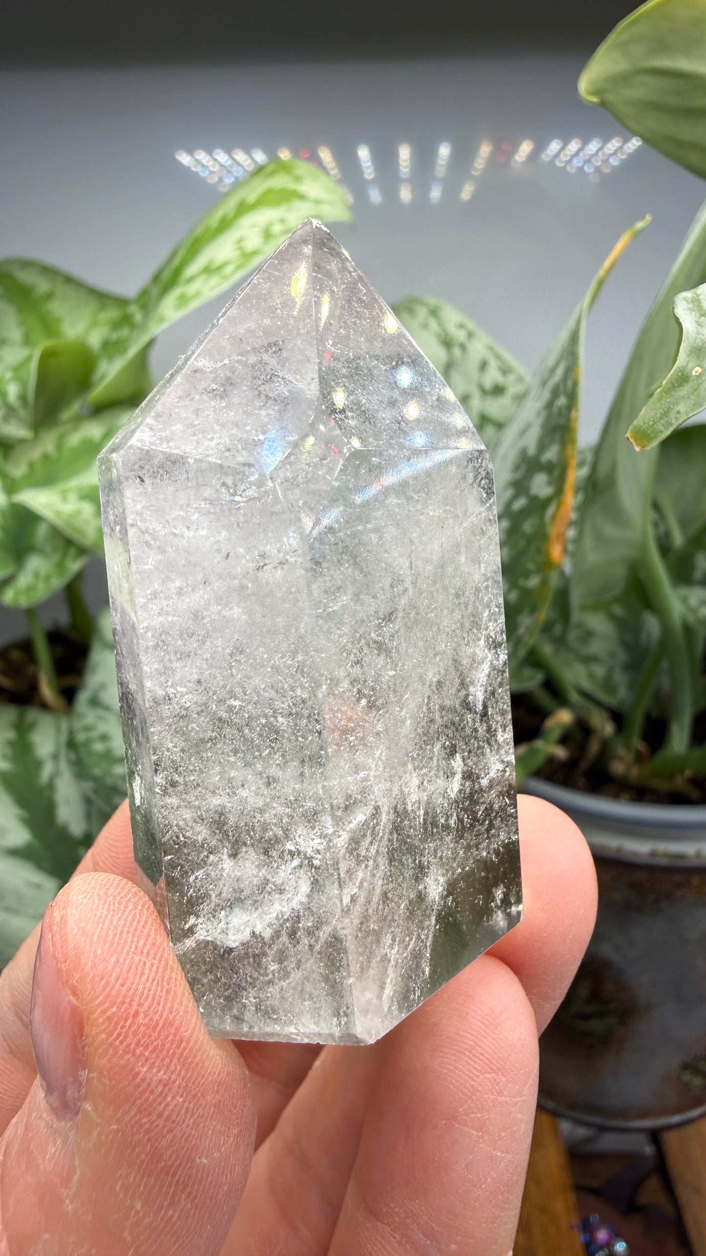 Garden Quartz/Lodolite Point- 2.125" inches tall