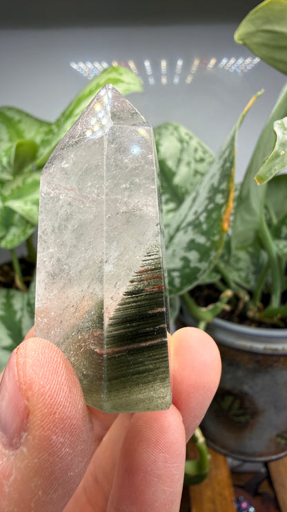Garden Quartz/Lodolite Point- 2.125" inches tall