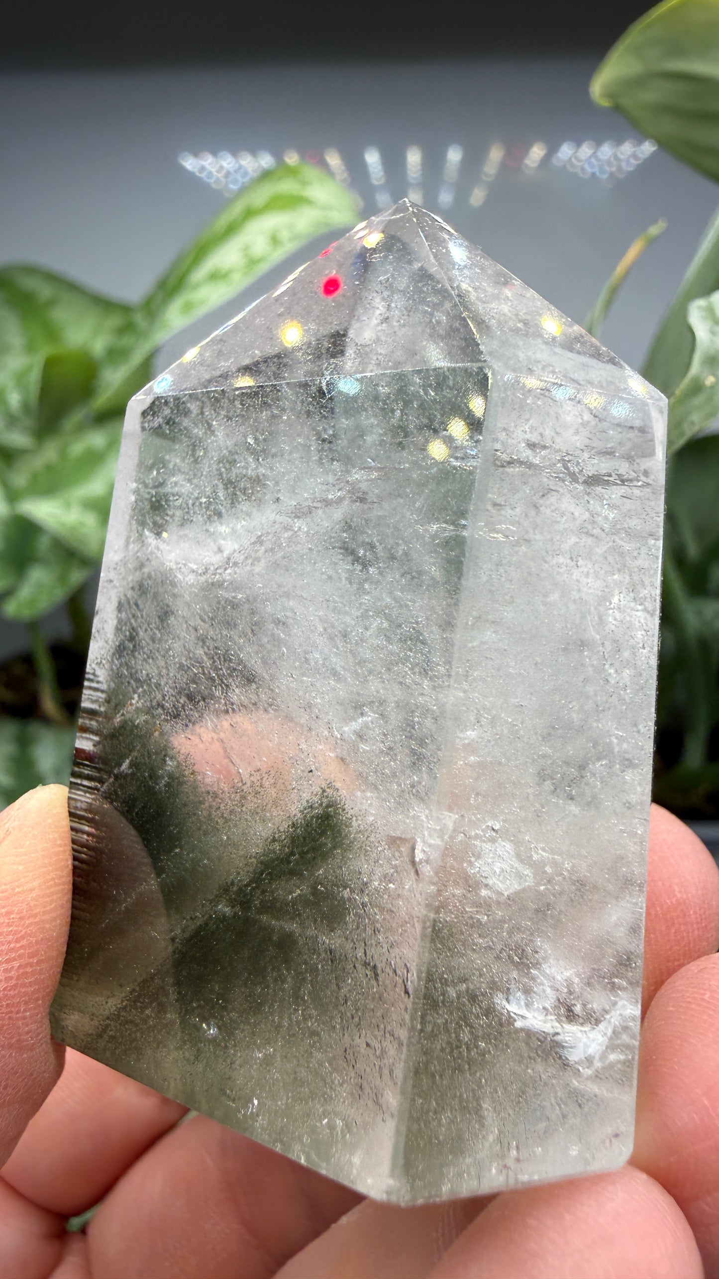 Garden Quartz/Lodolite Point- 2.125" inches tall