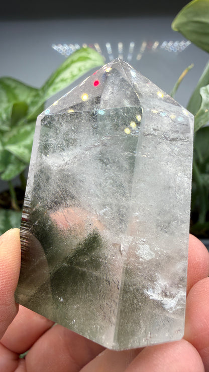 Garden Quartz/Lodolite Point- 2.125" inches tall