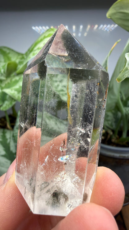 Garden Quartz/Lodolite Point- 2.25" inches tall