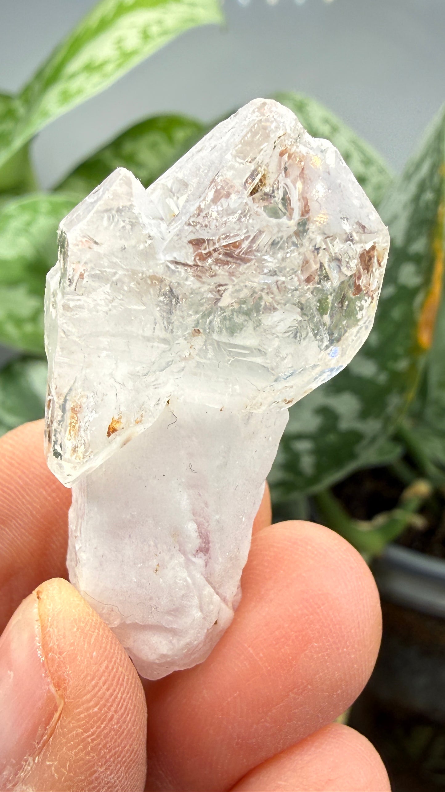 Petroleum Quartz Sceptre ("Firefly Quartz")- Madirobe, Antsalova District, Melaky, Madagascar
