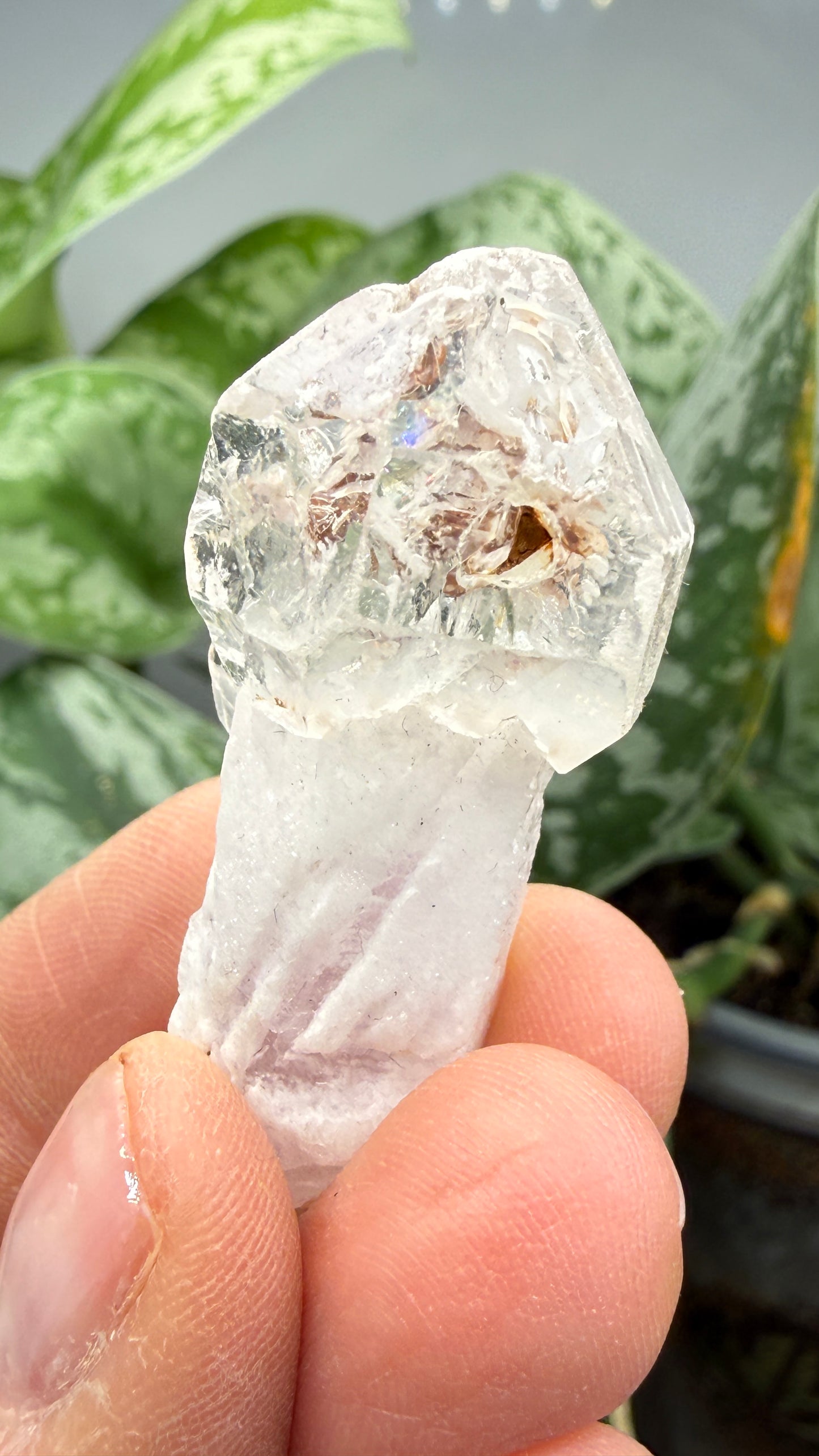 Petroleum Quartz Sceptre ("Firefly Quartz")- Madirobe, Antsalova District, Melaky, Madagascar