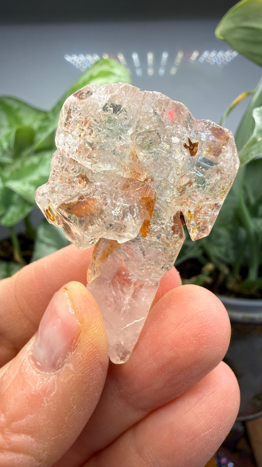 Petroleum Quartz Sceptre ("Firefly Quartz")- Madirobe, Antsalova District, Melaky, Madagascar