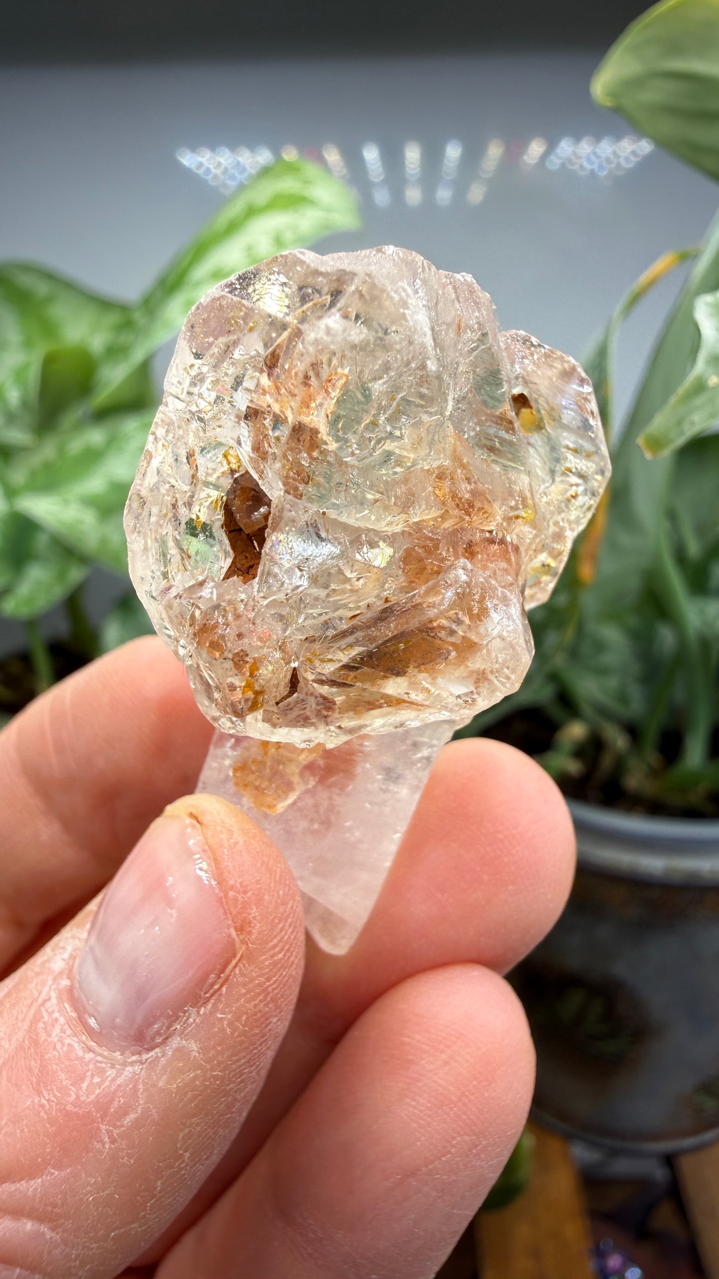 Petroleum Quartz Sceptre ("Firefly Quartz")- Madirobe, Antsalova District, Melaky, Madagascar