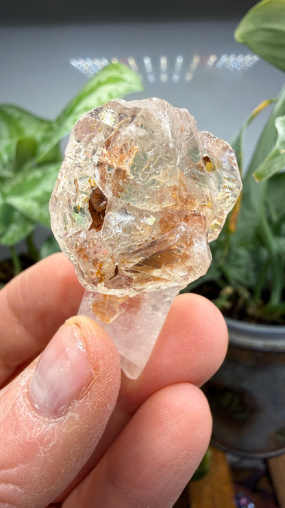 Petroleum Quartz Sceptre ("Firefly Quartz")- Madirobe, Antsalova District, Melaky, Madagascar