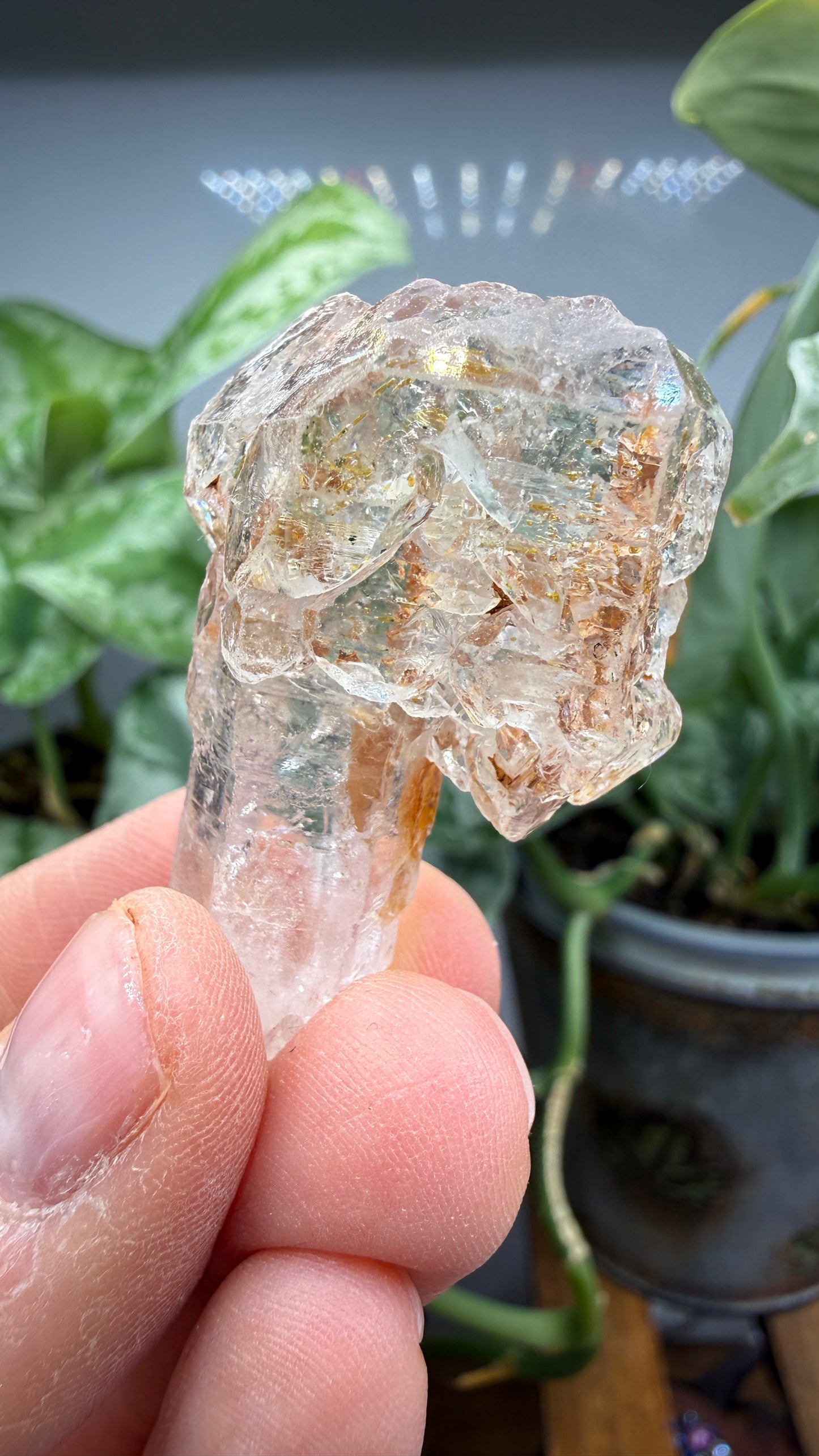 Petroleum Quartz Sceptre ("Firefly Quartz")- Madirobe, Antsalova District, Melaky, Madagascar