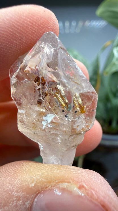 Petroleum Quartz Sceptre ("Firefly Quartz")- Madirobe, Antsalova District, Melaky, Madagascar