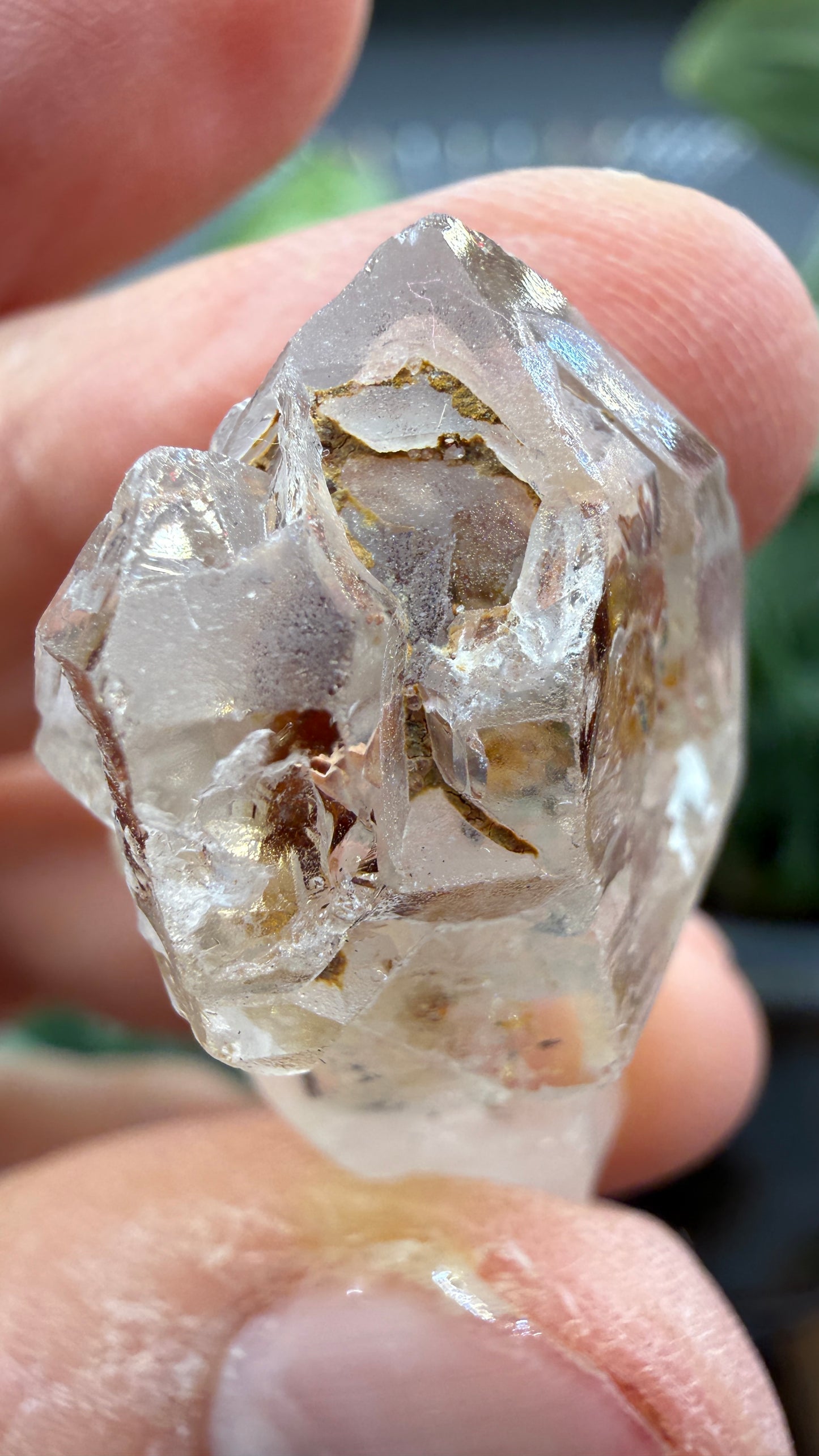 Petroleum Quartz Sceptre ("Firefly Quartz")- Madirobe, Antsalova District, Melaky, Madagascar