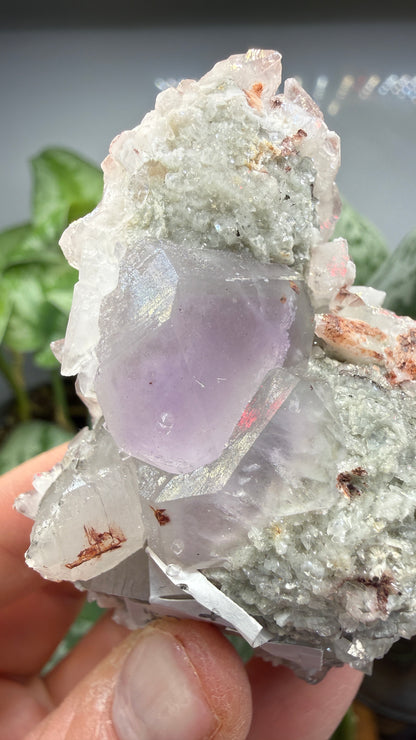 Quartz v. Amethyst, Calcite- Tonglushan Mine, Daye Co., Huangshi Prefecture, Hubei Province, China