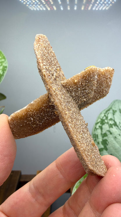 Sand-Included Selenite Crystal Cluster– Western Oklahoma, USA