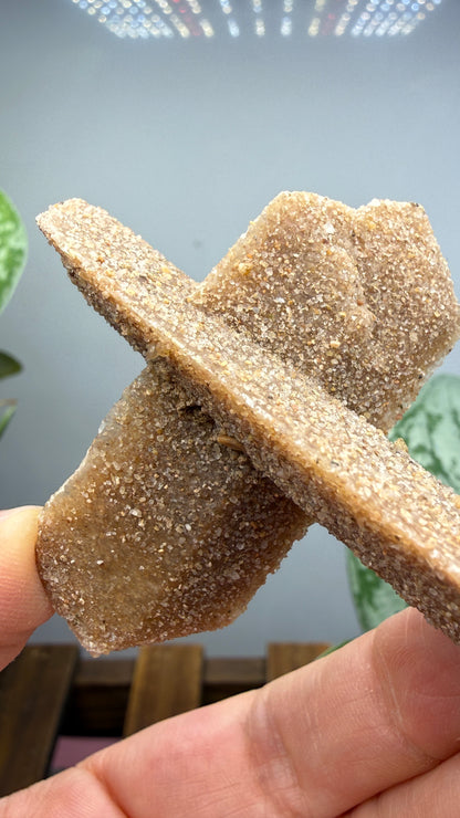 Sand-Included Selenite Crystal Cluster– Western Oklahoma, USA