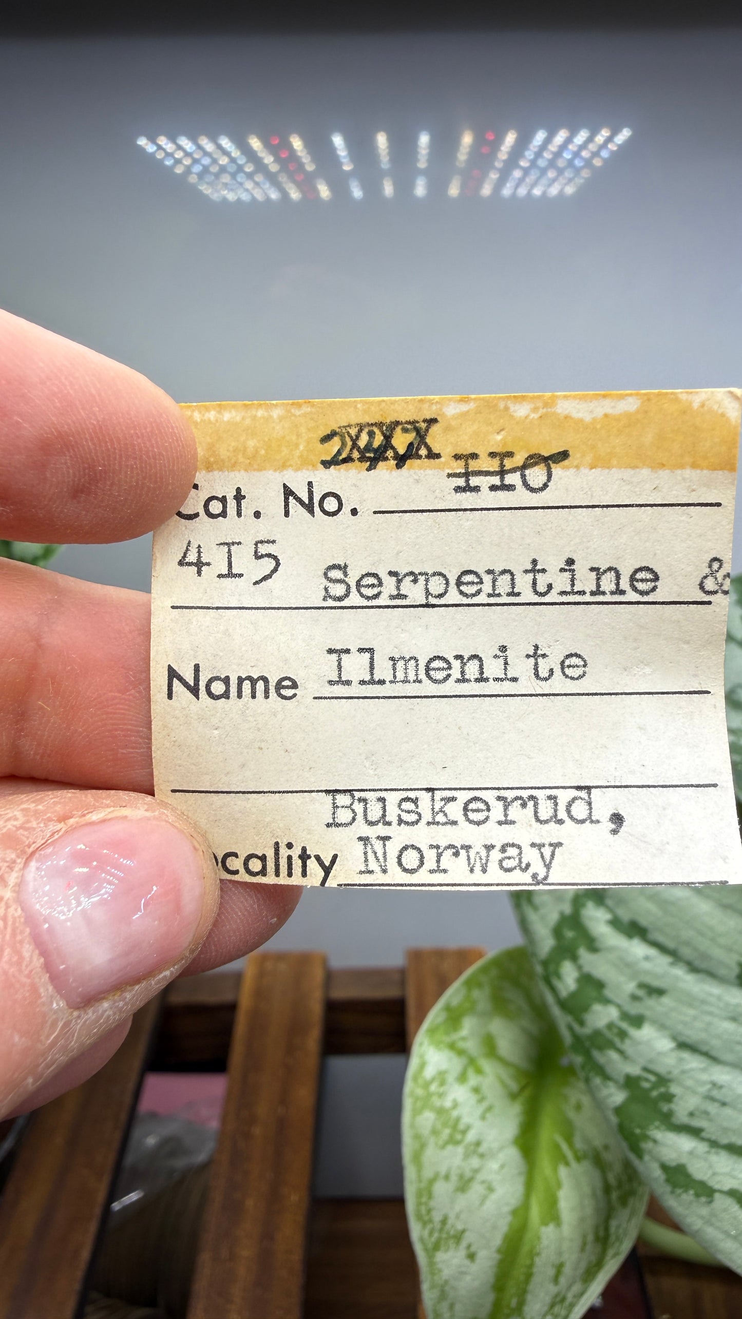 Serpentine with Ilmenite- Snarum, Modum, Buskerud, Norway