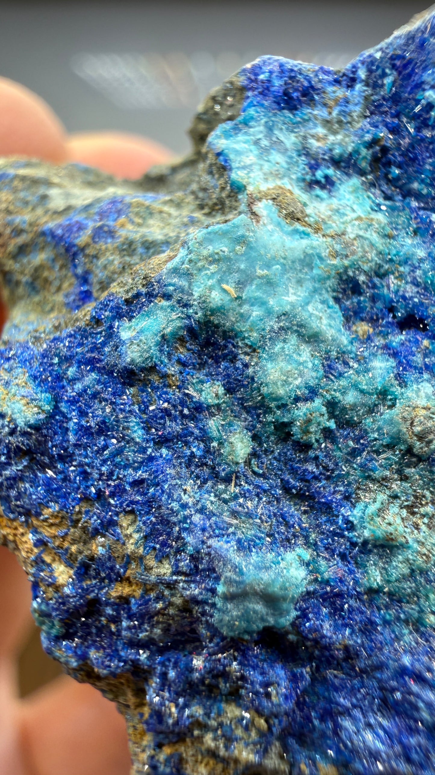 Azurite with Malachite- California