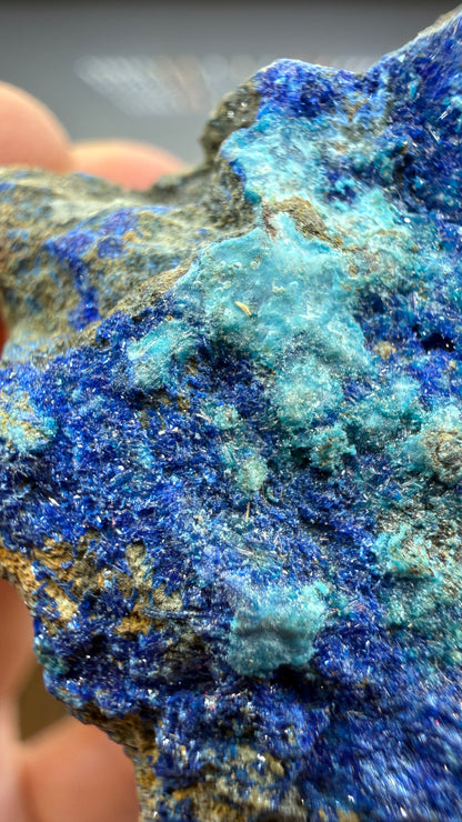Azurite with Malachite- California