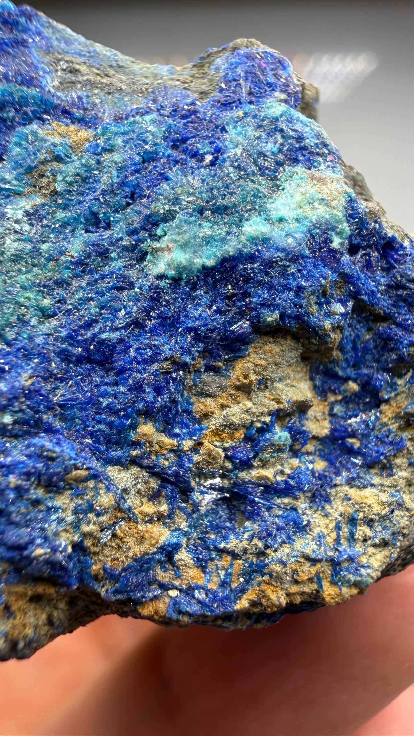 Azurite with Malachite- California