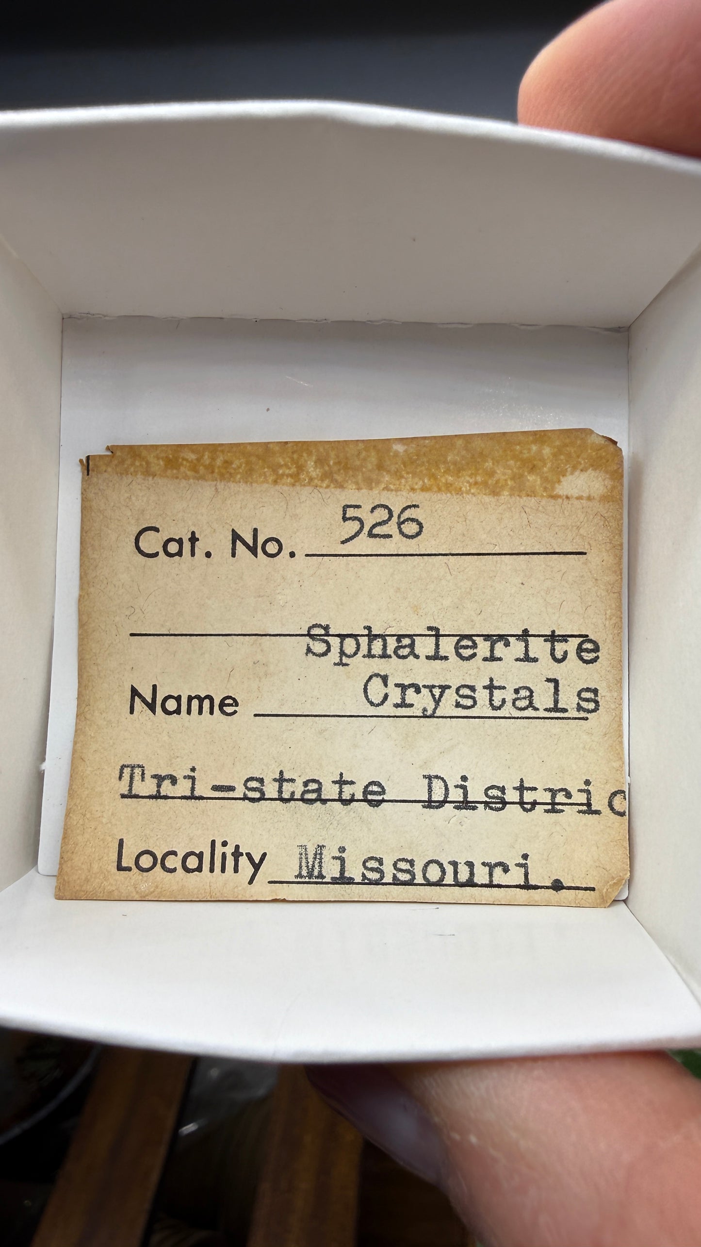 Sphalerite (Ruby Jack)- Tri-State District, Missouri, USA