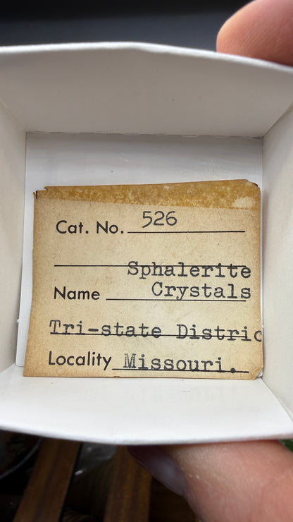 Sphalerite (Ruby Jack)- Tri-State District, Missouri, USA