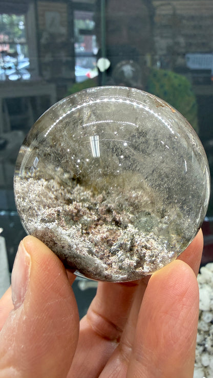 Garden Quartz/Lodolite Sphere- 2.0 inches Diameter