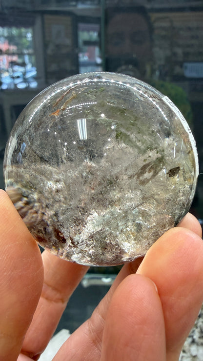 Garden Quartz/Lodolite Sphere- 2.0 inches Diameter
