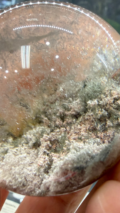 Garden Quartz/Lodolite Sphere- 2.0 inches Diameter