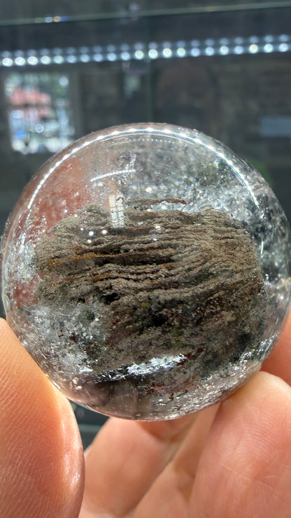 Garden Quartz/Lodolite Sphere- 1.7 inches Diameter