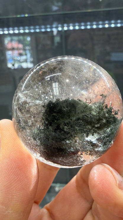 Garden Quartz/Lodolite Sphere- 1.7 inches Diameter