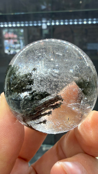 Garden Quartz/Lodolite Sphere- 1.7 inches Diameter
