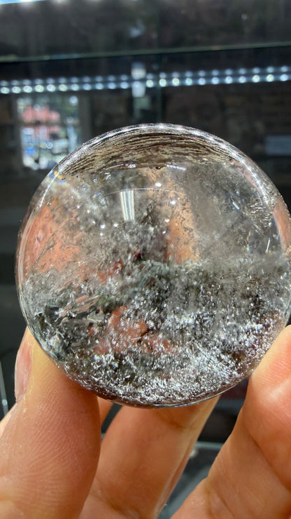 Garden Quartz/Lodolite Sphere- 1.7 inches Diameter
