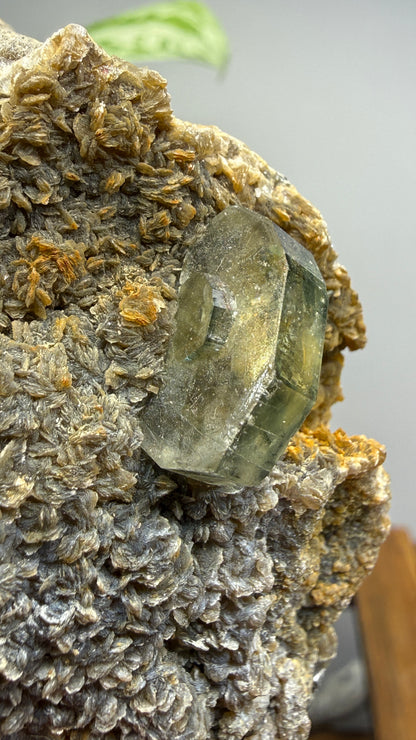 Aquamarine, Muscovite- Pingwu Beryl Mine, Mt Xuebaoding, Mianyang, Sichuan, China