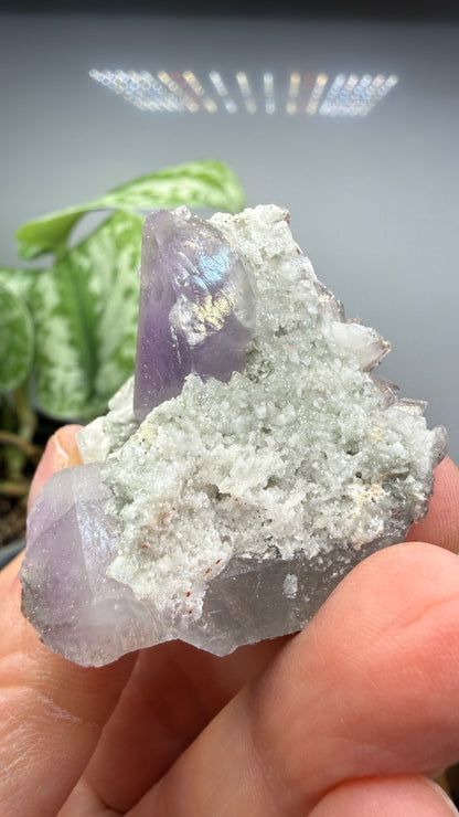 Quartz v. Amethyst, Calcite- Tonglushan Mine, Daye Co., Huangshi Prefecture, Hubei Province, China