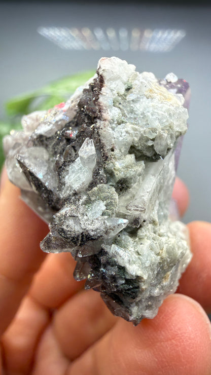 Quartz v. Amethyst, Calcite- Tonglushan Mine, Daye Co., Huangshi Prefecture, Hubei Province, China