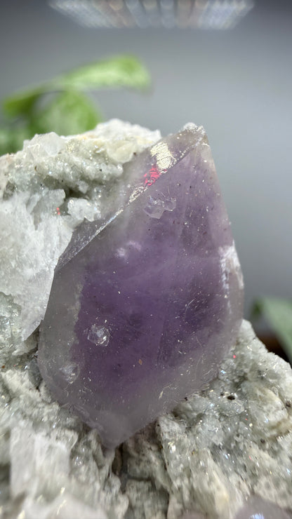 Quartz v. Amethyst, Calcite- Tonglushan Mine, Daye Co., Huangshi Prefecture, Hubei Province, China