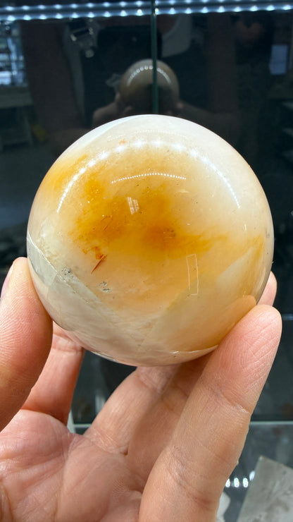Amphibole Quartz Sphere- 2.5" inches diameter