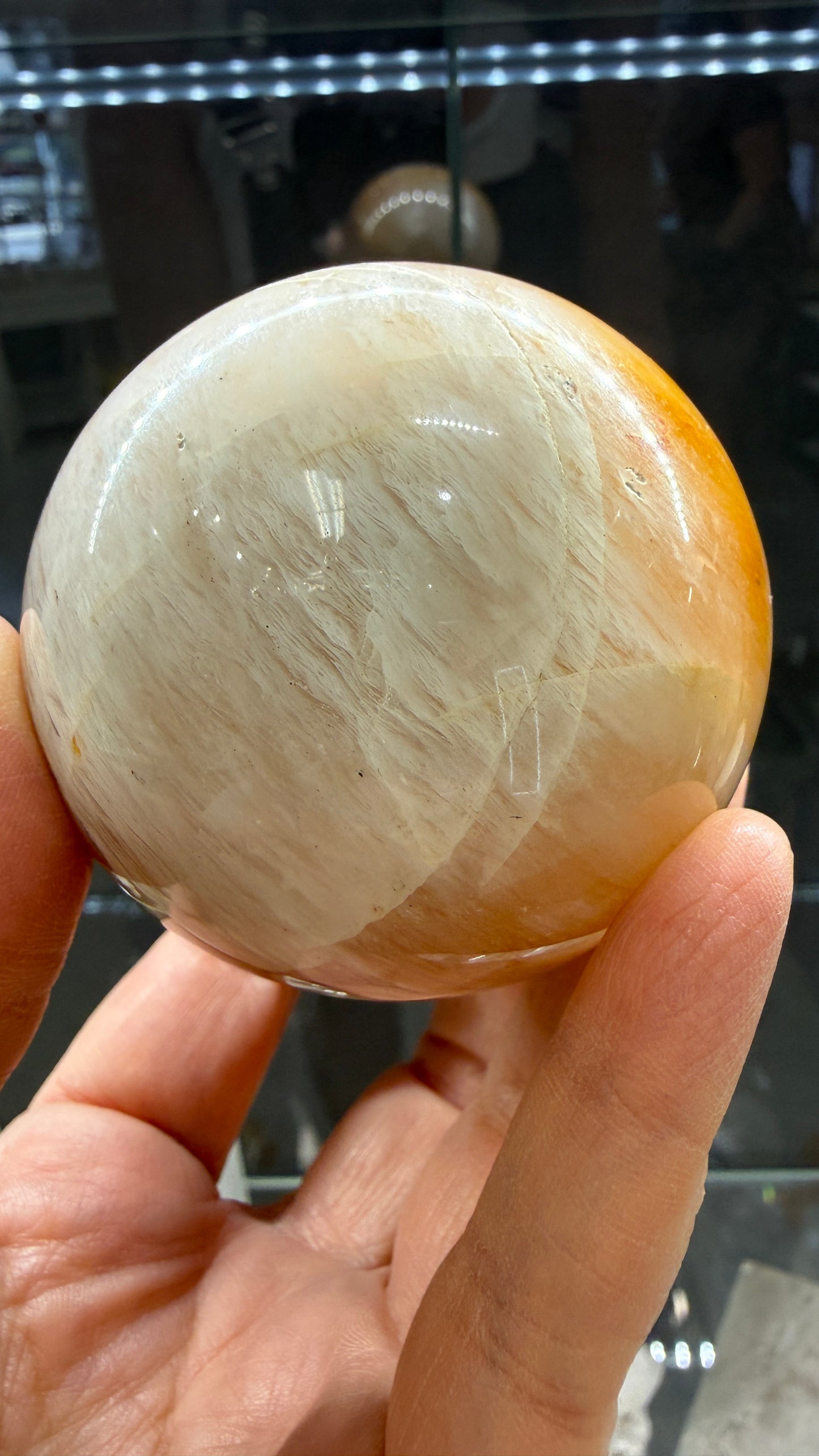 Amphibole Quartz Sphere- 2.5" inches diameter