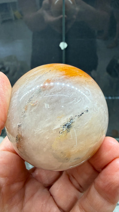 Amphibole Quartz Sphere- 2.4" inches diameter