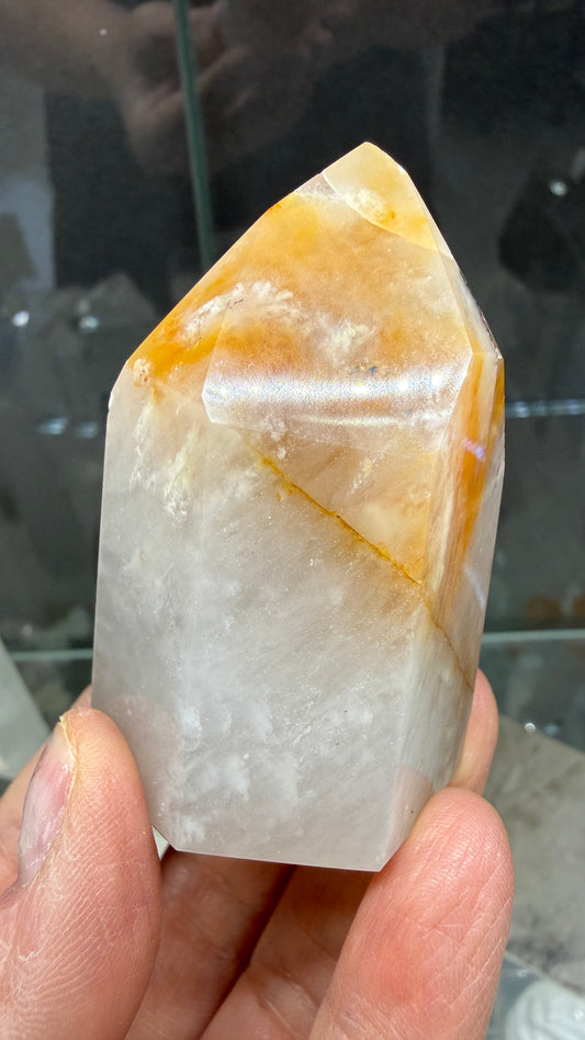 Amphibole Quartz Tower- 2.4 inch tall