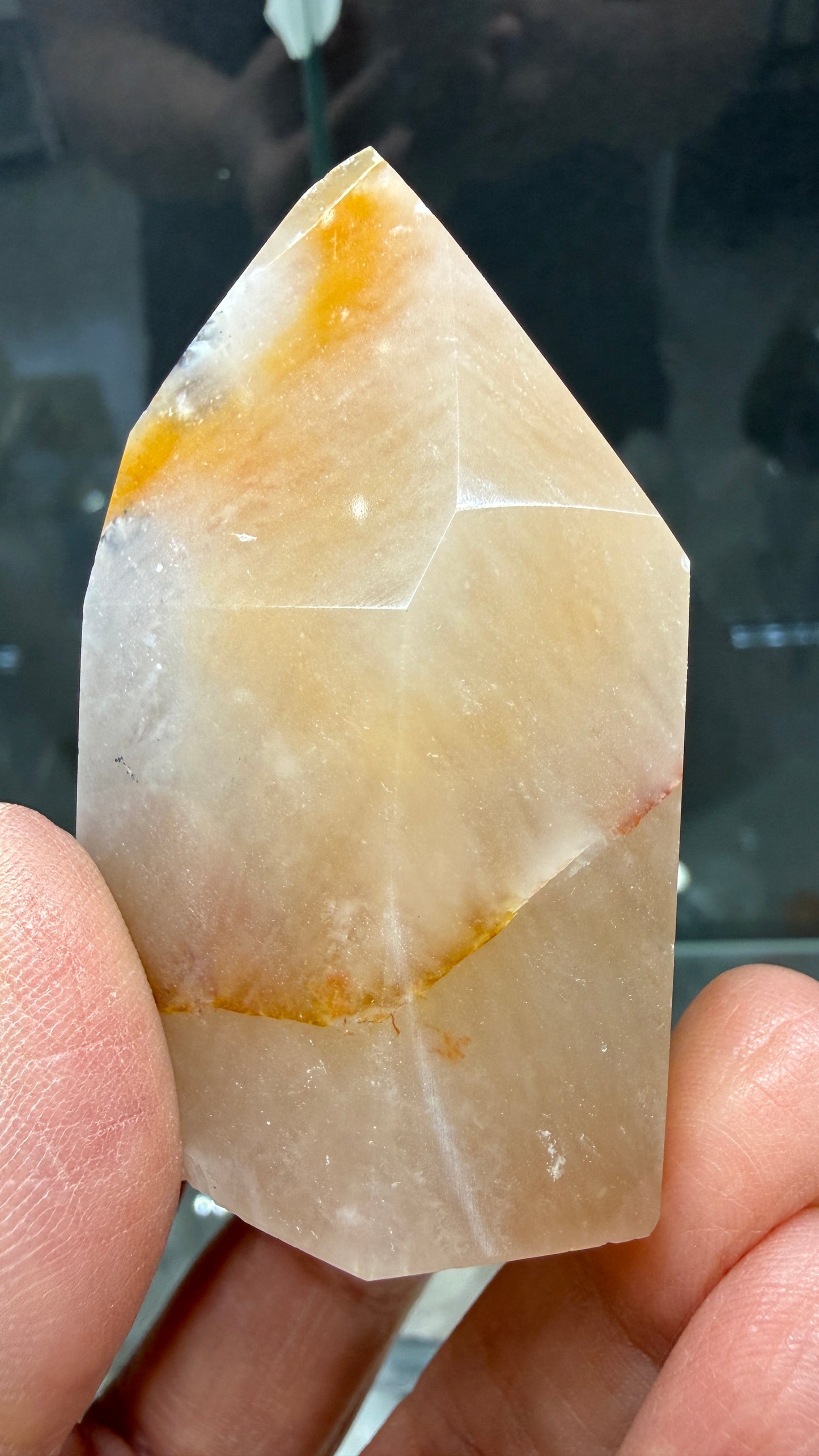 Amphibole Quartz Tower- 2.4 inch tall